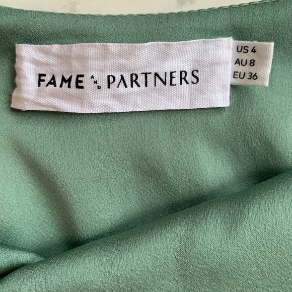 Custom sage green fame and partners prom dress - Picture 3 of 5
